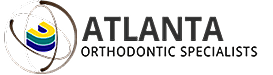 Atlanta Orthodontic Specialists logo with tooth and smile design in yellow and black colors